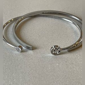Michael Kors Open Cuff 2 Piece Bracelet Set